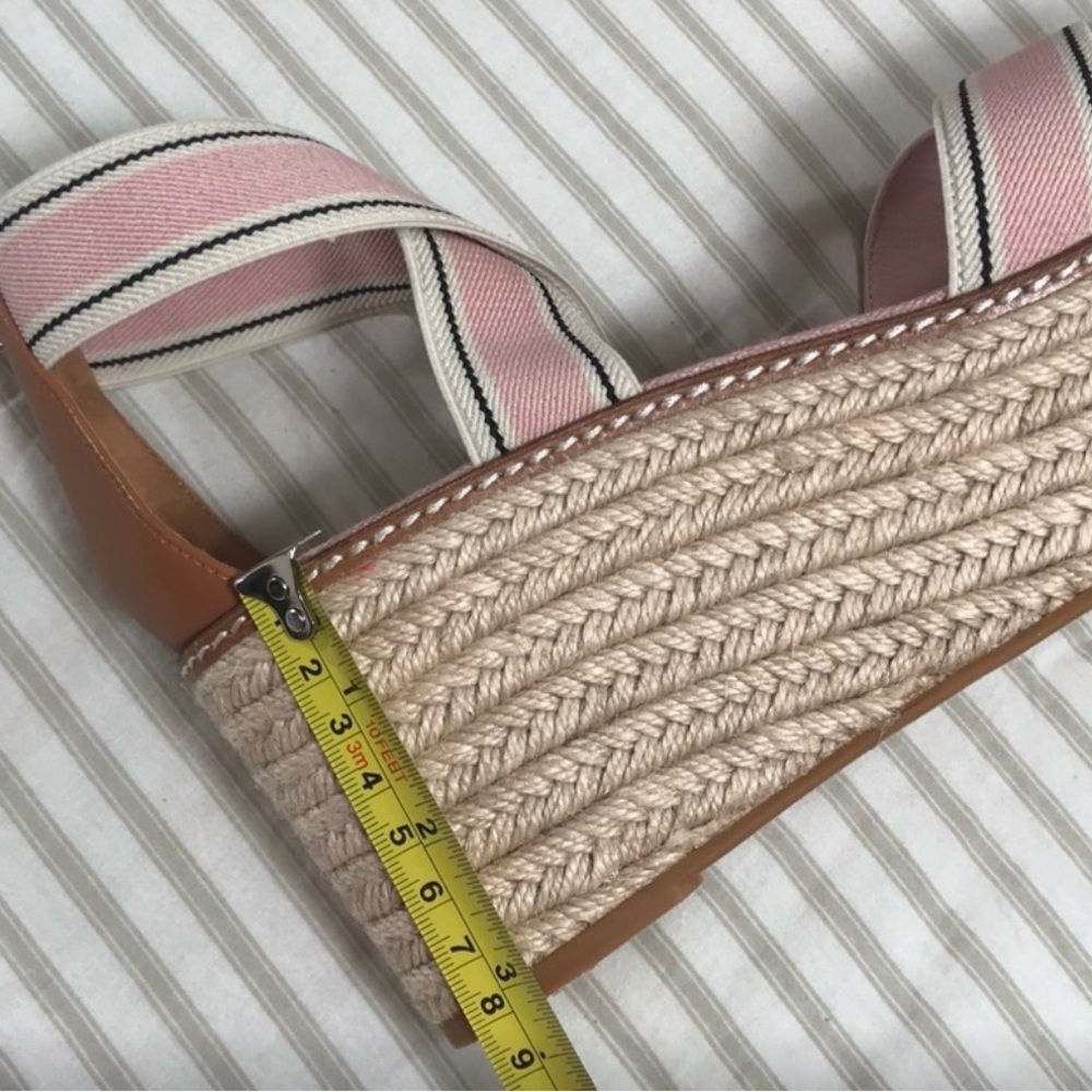 Tory Burch Pink Espadrille Wedge Sandals - Picture 7 of 7